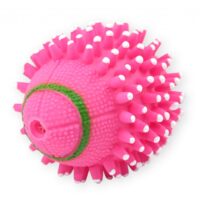 zabawka dla psa piłka rugby 11cm.  różowa